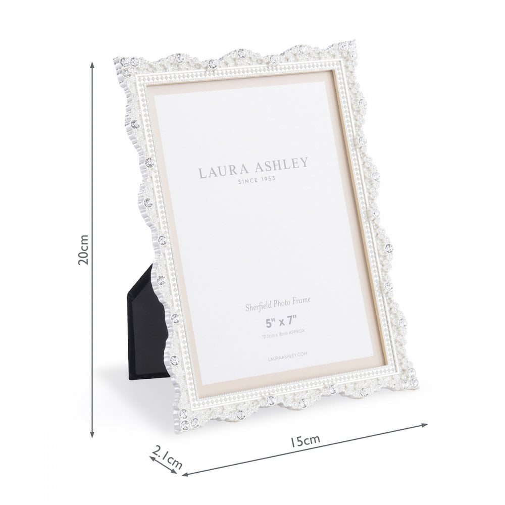 Sherfield Ornate Photo Frame In Polished Silver Finish 5 x 7" LA3756173-Q