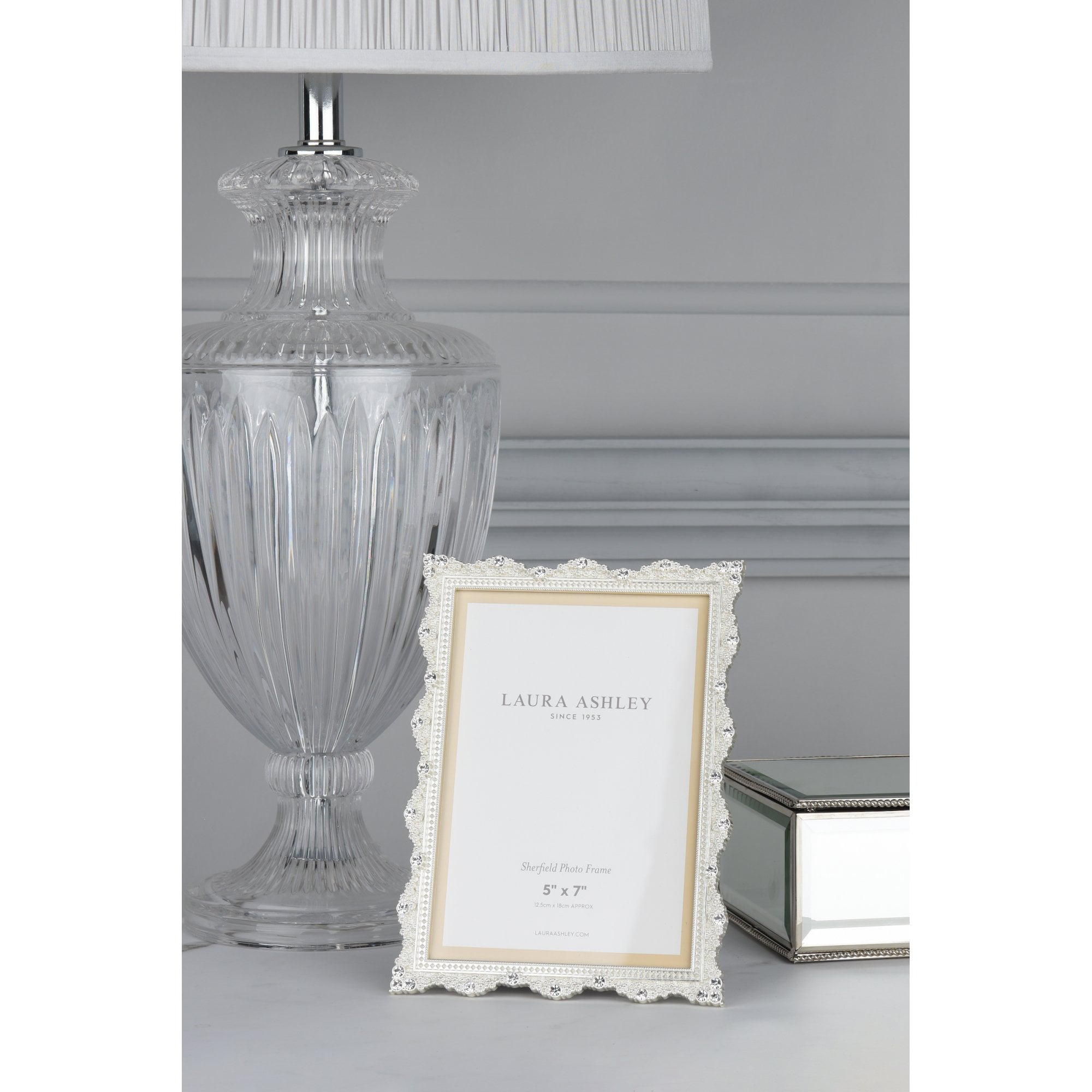 Sherfield Ornate Photo Frame In Polished Silver Finish 5 x 7" LA3756173-Q