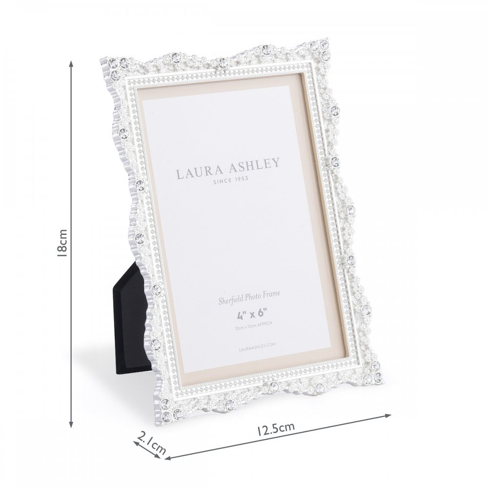 Sherfield Photo Frame In Polished Silver Finish 4 x 6" LA3756172-Q