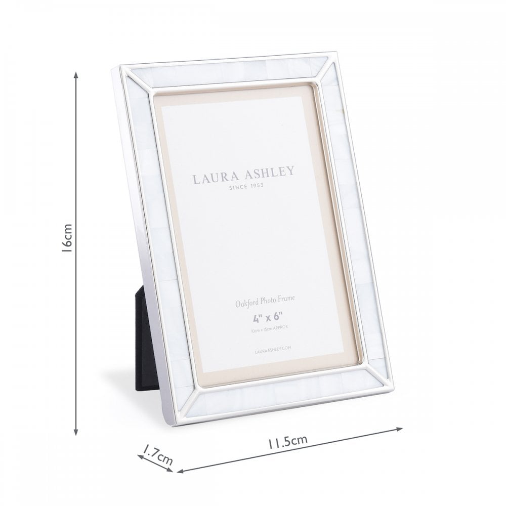 Oakford Photo Frame In Mother Of Pearl Finish 4 x 6 " LA3756183-Q