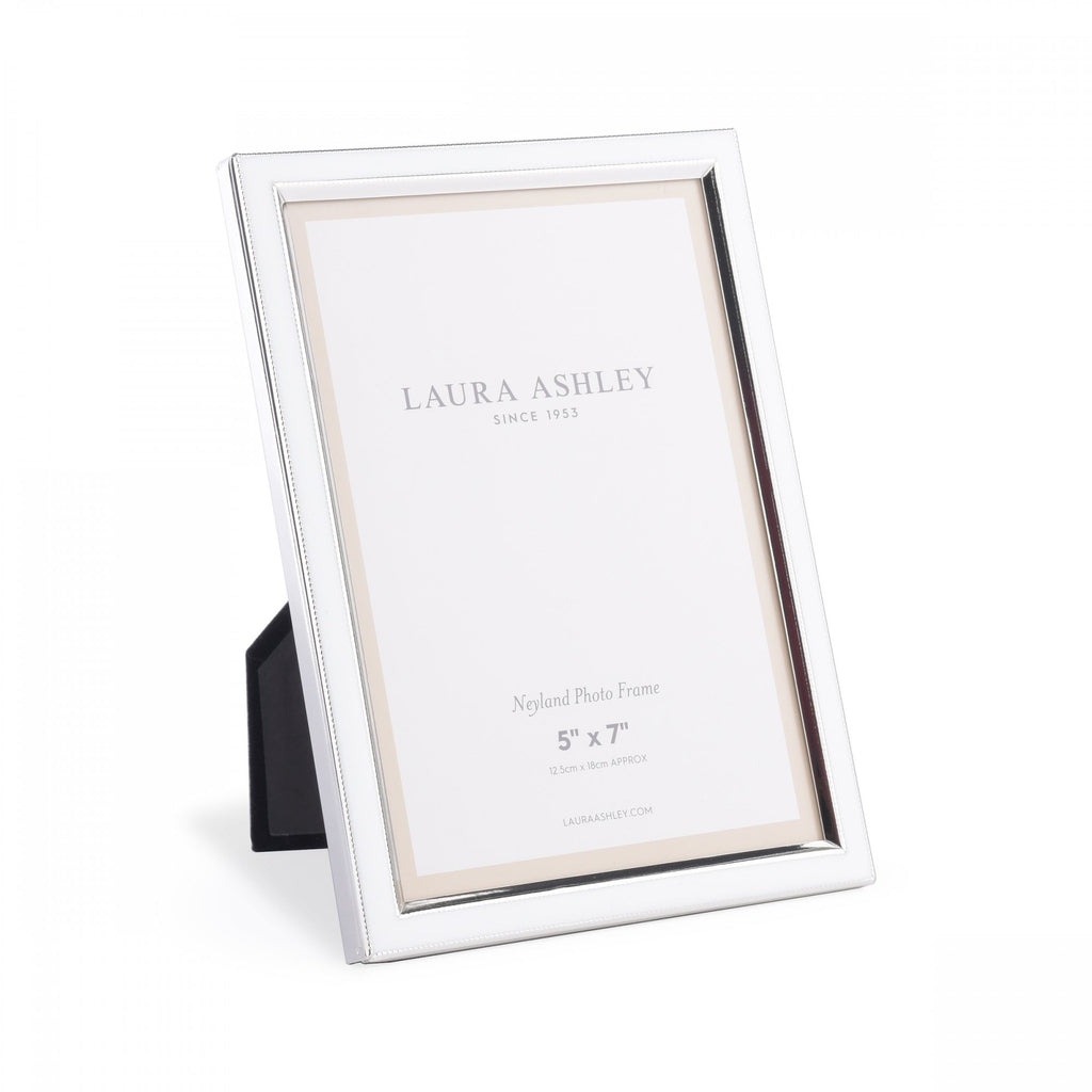 Neyland Photo Frame In White Leather Effect 5 x 7 " LA3756186-Q