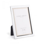 Neyland Photo Frame In White Leather Effect 4 x 6 " LA3756185-Q