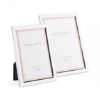 Neyland Photo Frame In White Leather Effect 4 x 6 " LA3756185-Q