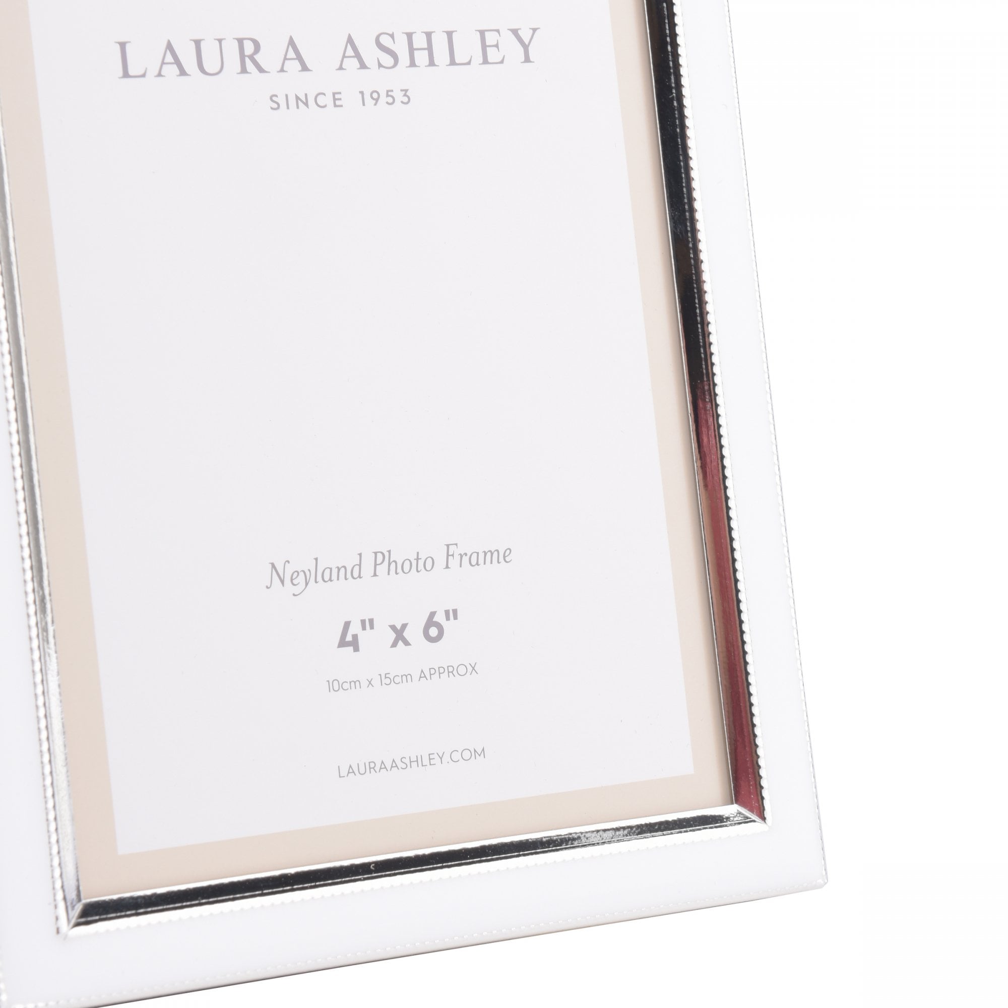 Neyland Photo Frame In White Leather Effect 4 x 6 " LA3756185-Q