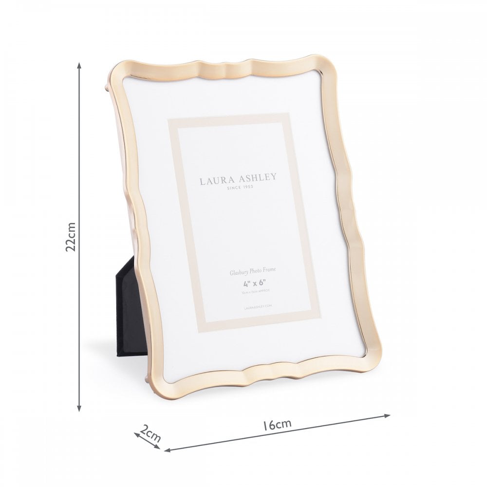 Glasbury Photo Frame In Polished Gold Finish 4 x 6 " LA3756187-Q