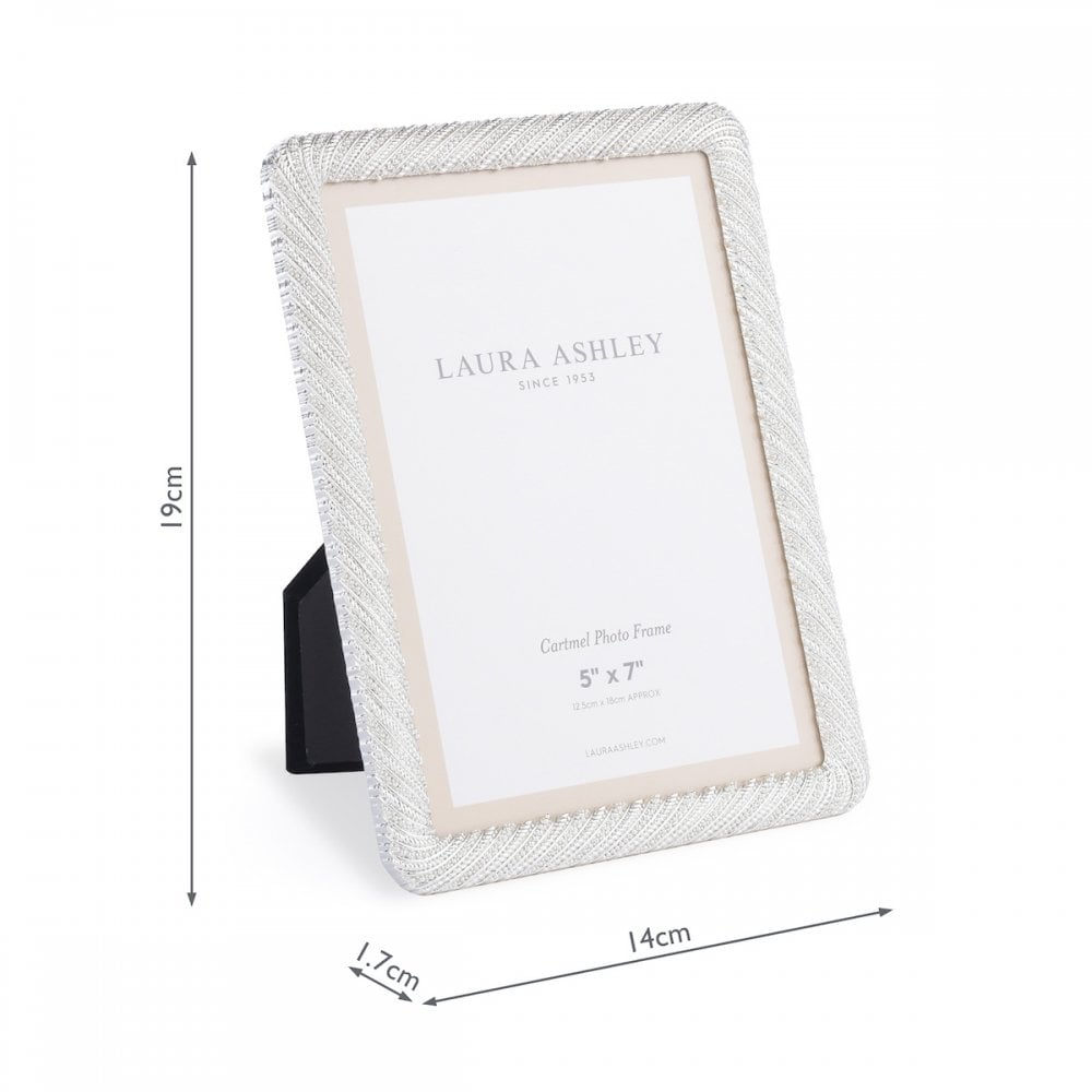 Cartmel Photo Frame In Polished Silver Finish 5 x 7 " LA3756175-Q