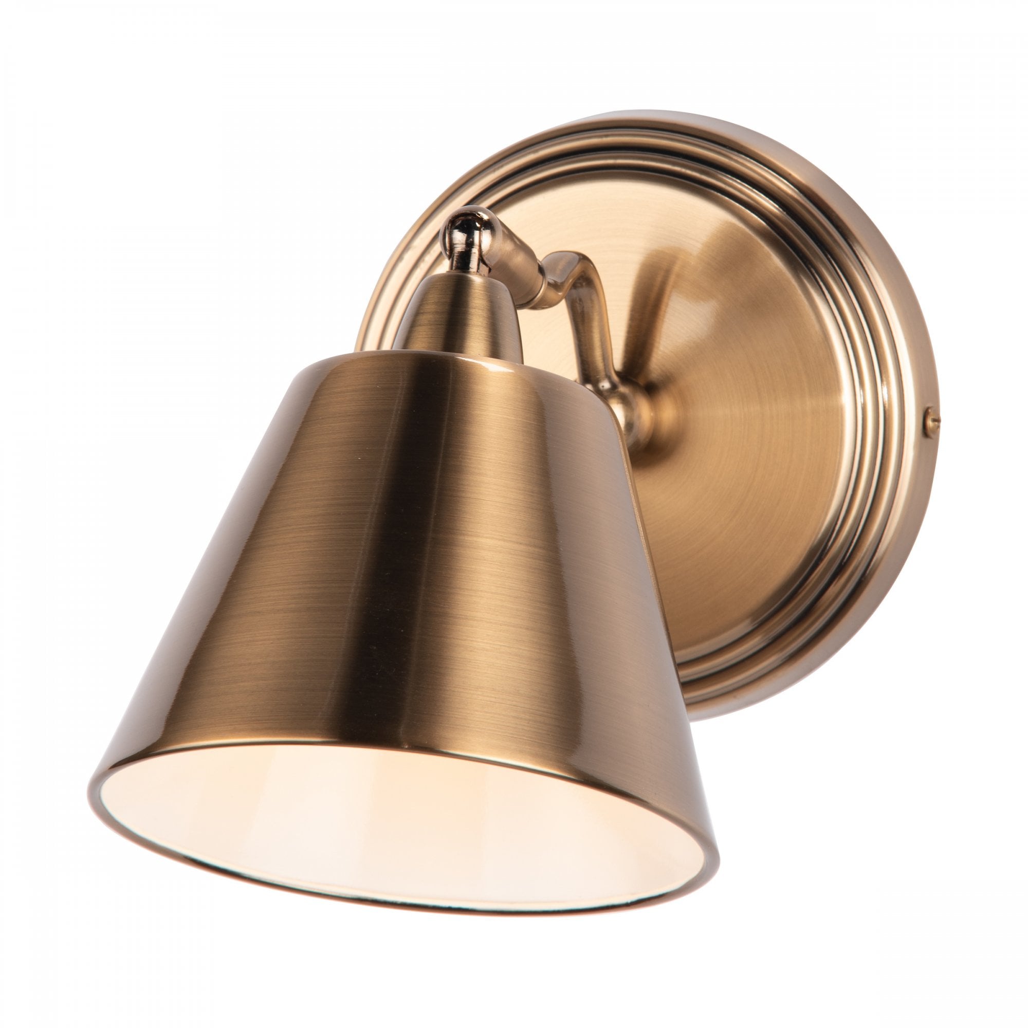 Kempten Traditional Directional Wall Light In Antique Brass Finish KEM0775
