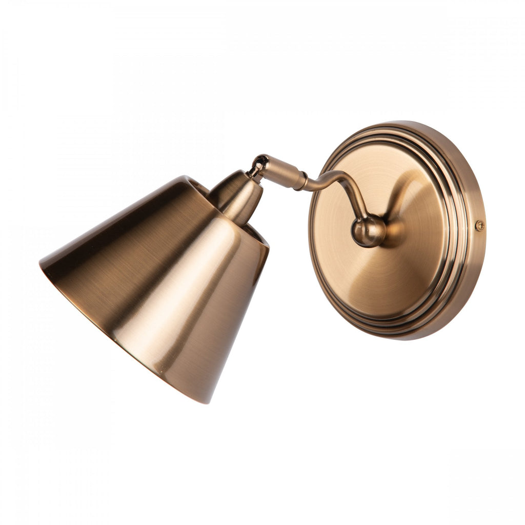 Kempten Traditional Directional Wall Light In Antique Brass Finish KEM0775