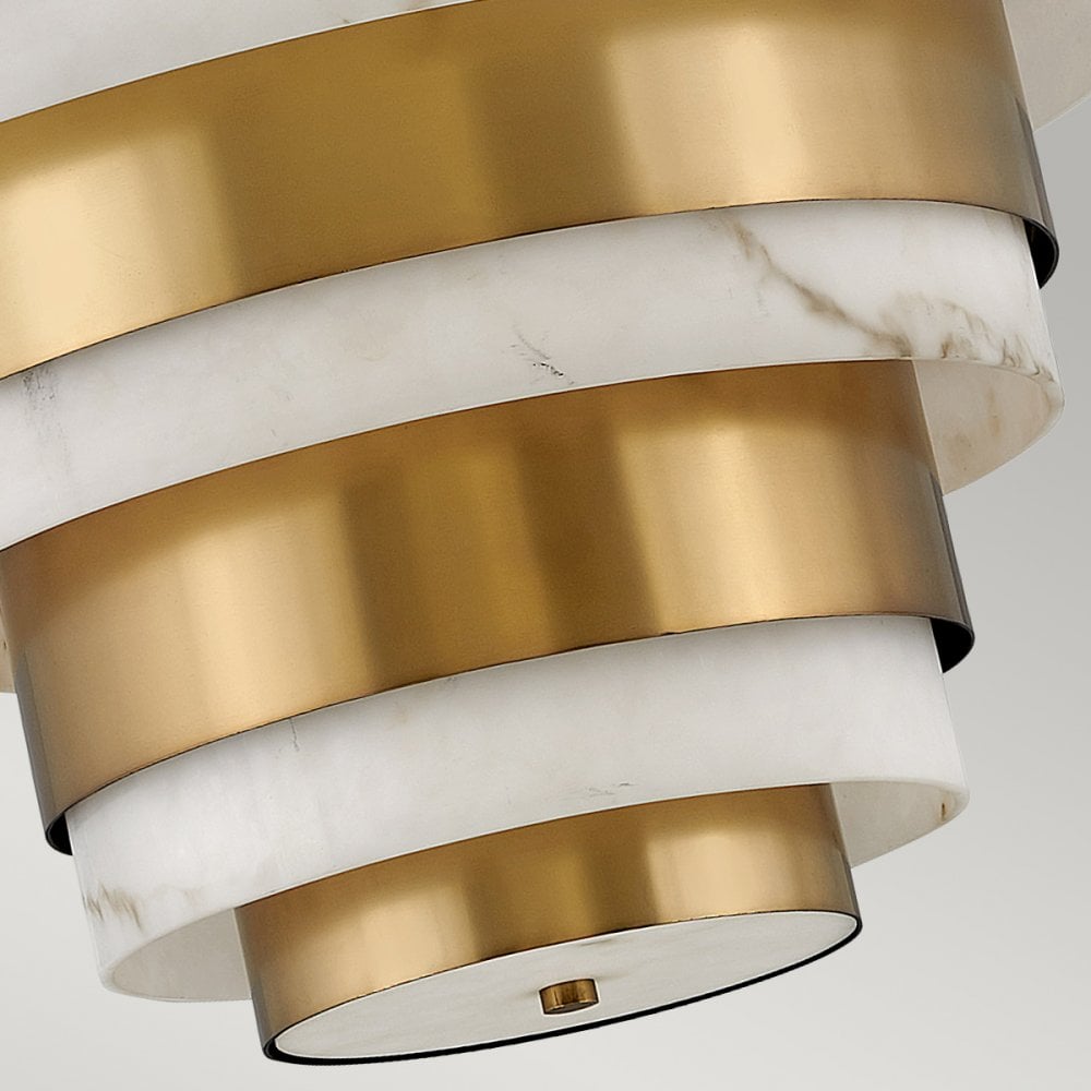 Echelon 8 Light Ceiling Pendant Light In Heritage Brass Finish QN-ECHELON-8P