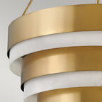 Echelon 8 Light Ceiling Pendant Light In Heritage Brass Finish QN-ECHELON-8P