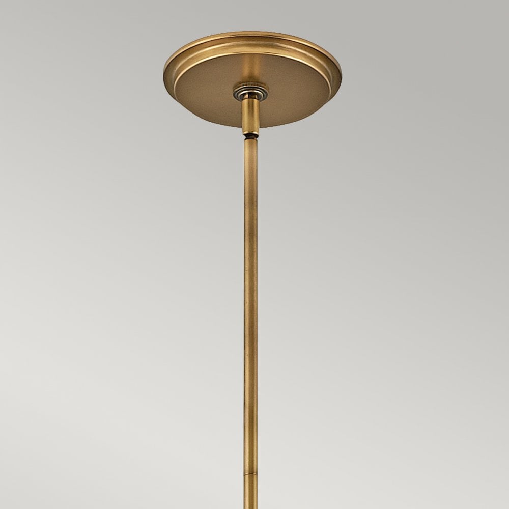 Echelon 4 Light Ceiling Pendant Light In Heritage Brass Finish QN-ECHELON-4P