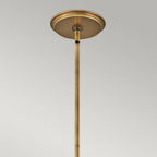Echelon 4 Light Ceiling Pendant Light In Heritage Brass Finish QN-ECHELON-4P