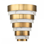 Echelon LED Wall Light In Heritage Brass Finish QN-ECHELON-W