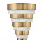 Echelon LED Wall Light In Heritage Brass Finish QN-ECHELON-W