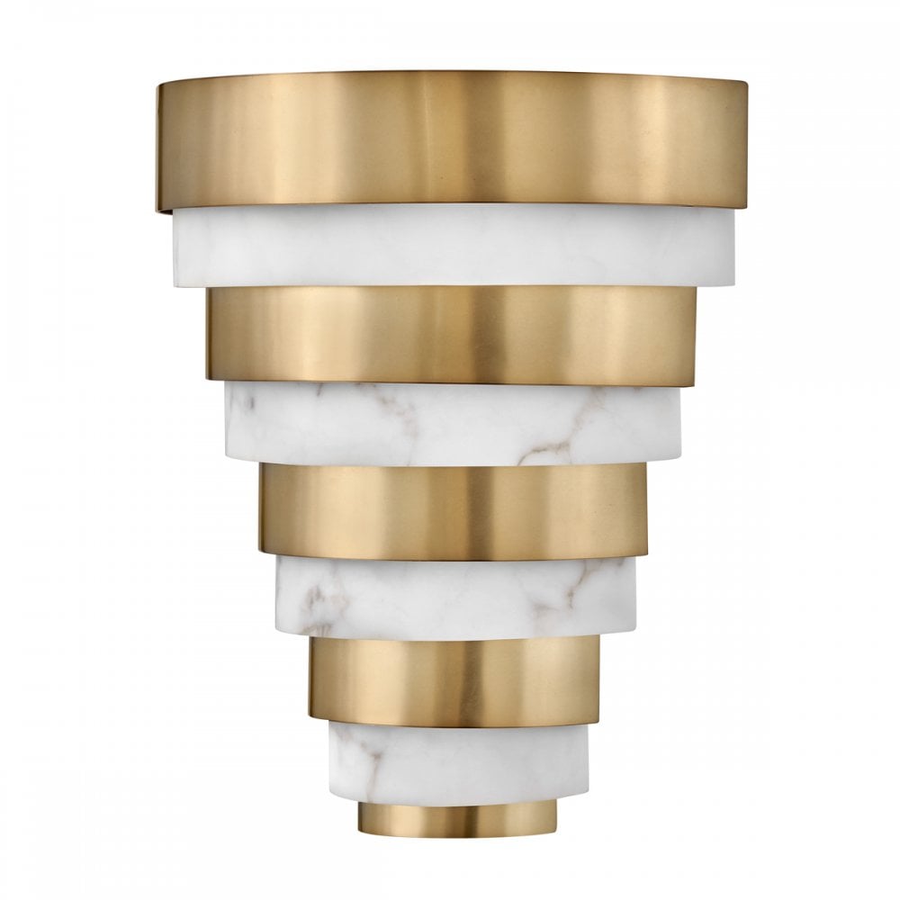 Echelon LED Wall Light In Heritage Brass Finish QN-ECHELON-W