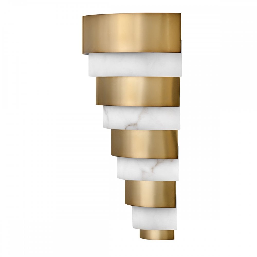 Echelon LED Wall Light In Heritage Brass Finish QN-ECHELON-W