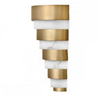 Echelon LED Wall Light In Heritage Brass Finish QN-ECHELON-W