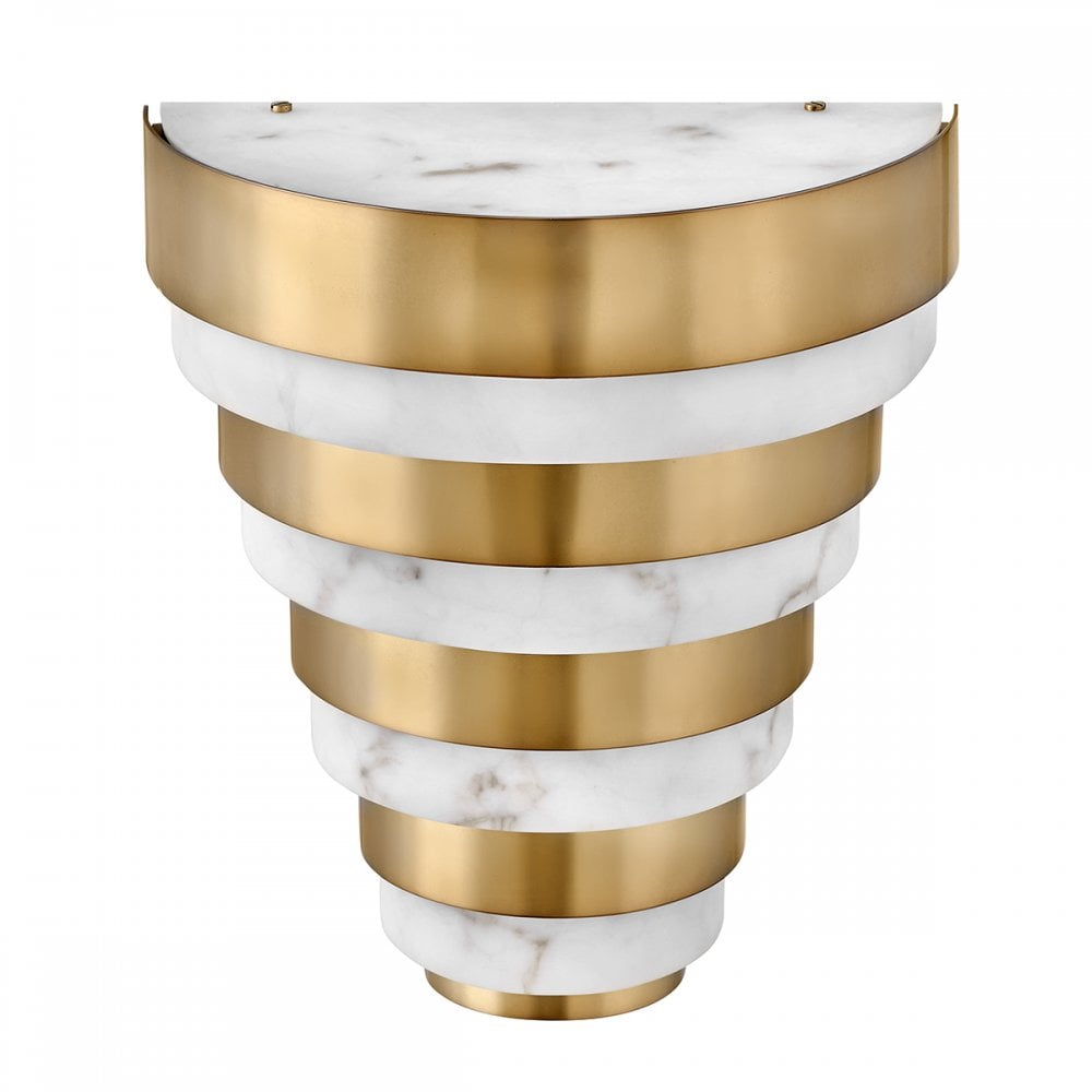 Echelon LED Wall Light In Heritage Brass Finish QN-ECHELON-W