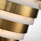 Echelon LED Wall Light In Heritage Brass Finish QN-ECHELON-W