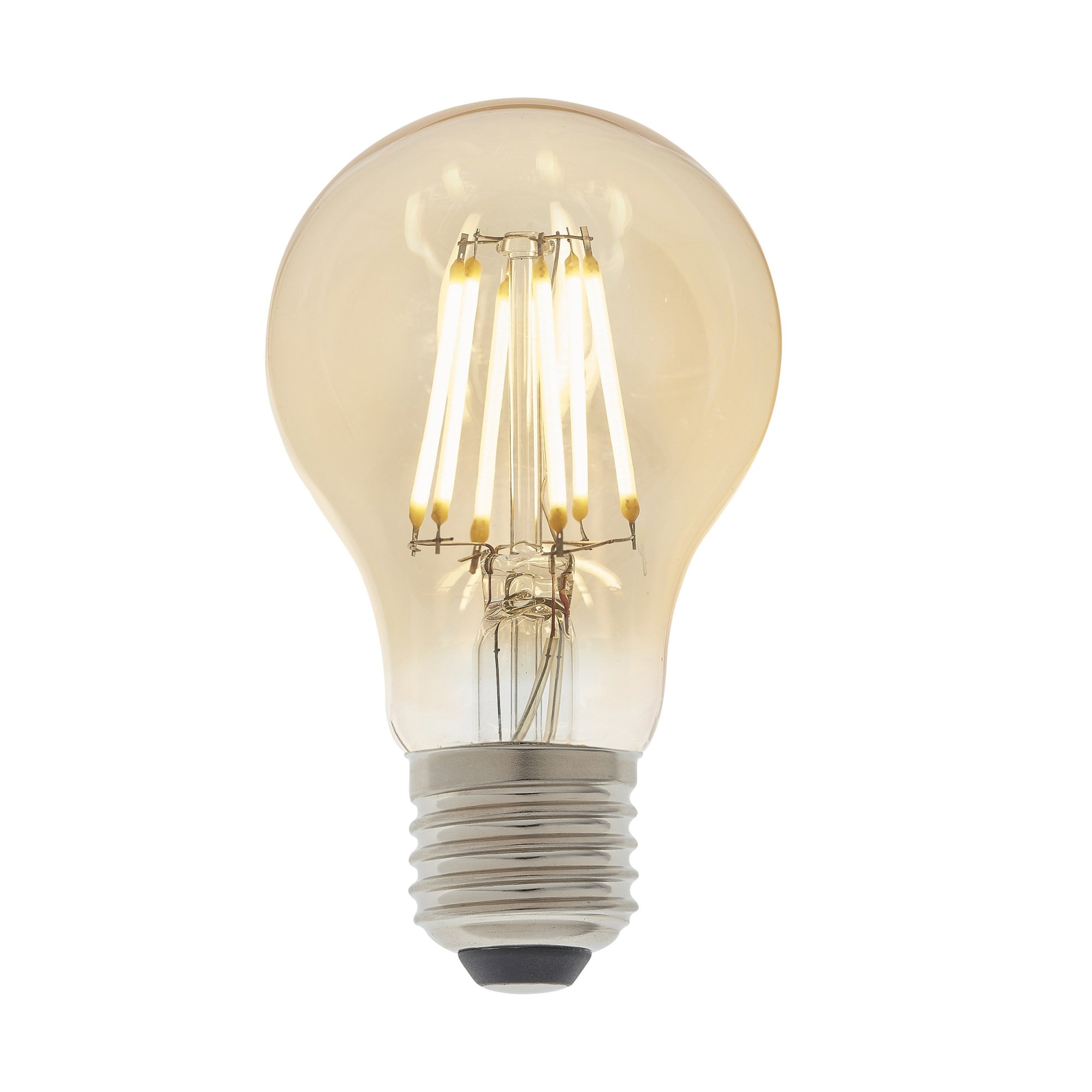 Filament LED Dimmable Standard ES (E27) 6.5 Watt GLS Lamp In Gold Finish