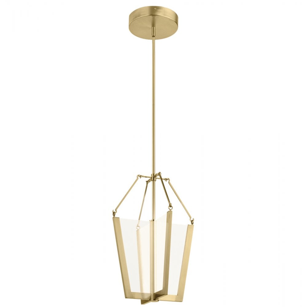 Calters Medium LED Ceiling Pendant Light In Champagne Gold Finish QN-CALTERS-P-M-CG