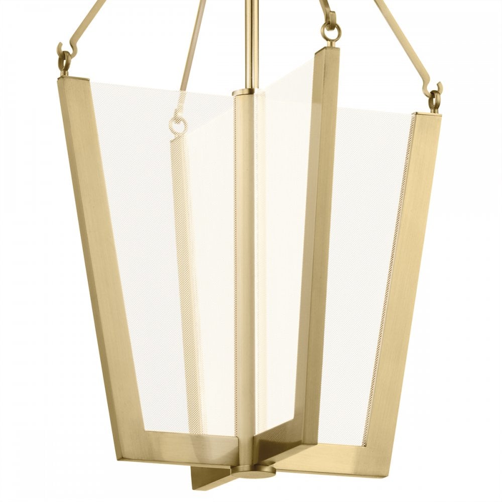 Calters Medium LED Ceiling Pendant Light In Champagne Gold Finish QN-CALTERS-P-M-CG