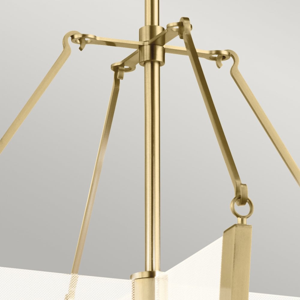 Calters Medium LED Ceiling Pendant Light In Champagne Gold Finish QN-CALTERS-P-M-CG