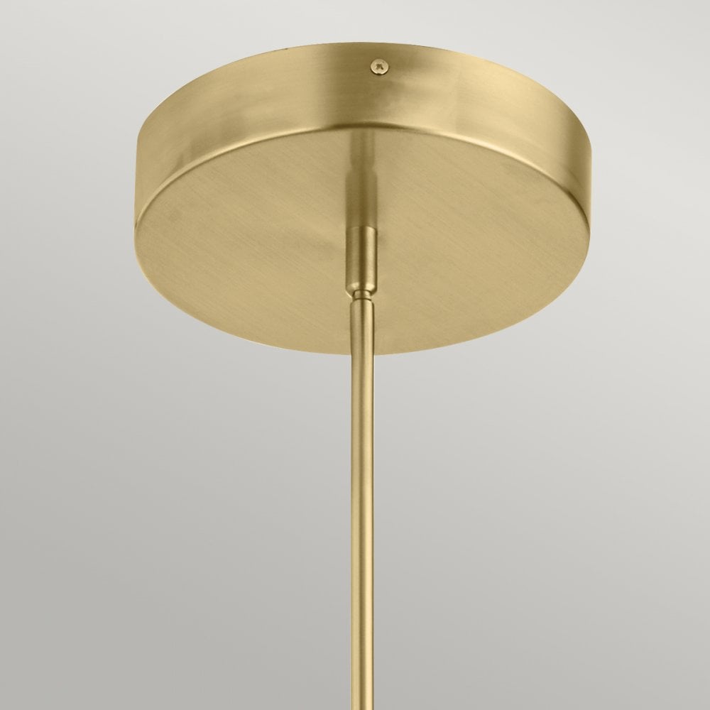 Calters Modern Large LED Foyer Ceiling Pendant In Champagne Gold QN-CALTERS-P-L-CG