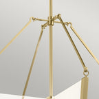Calters Modern Large LED Foyer Ceiling Pendant In Champagne Gold QN-CALTERS-P-L-CG
