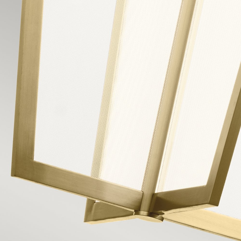 Calters Modern Large LED Foyer Ceiling Pendant In Champagne Gold QN-CALTERS-P-L-CG