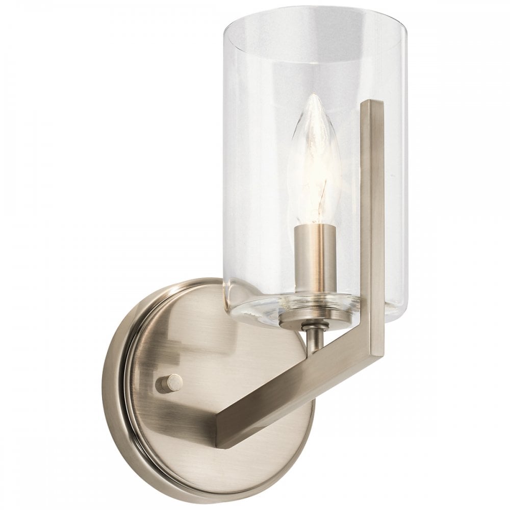 Nye Modern Single Wall Light in Classic Pewter QN-NYE1-CLP
