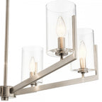 Nye Modern 6 Light Ceiling Chandelier in Classic Pewter QN-NYE6-CLP