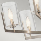 Nye Modern 6 Light Ceiling Chandelier in Classic Pewter QN-NYE6-CLP
