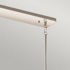Kimrose Art Deco 10 Light Linear Chandelier In Polished Nickel QN-KIMROSE10-PN