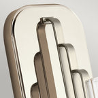 Kimrose Art Deco Single Wall Light In Polished Nickel Finish QN-KIMROSE1-PN
