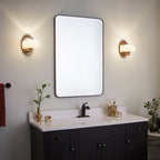 Pim Modern Single Wall Light In Fox Gold With Opal Glass IP44 QN-PIM1-FXG