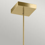 Ciri Modern LED Ceiling Pendant Light In White And Champagne Gold Finish QN-CIRI-P-WH