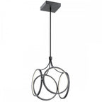 Ciri Modern LED Ceiling Pendant Light In Matte Black Finish QN-CIRI-P-MBK