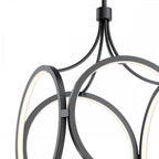 Ciri Modern LED Ceiling Pendant Light In Matte Black Finish QN-CIRI-P-MBK