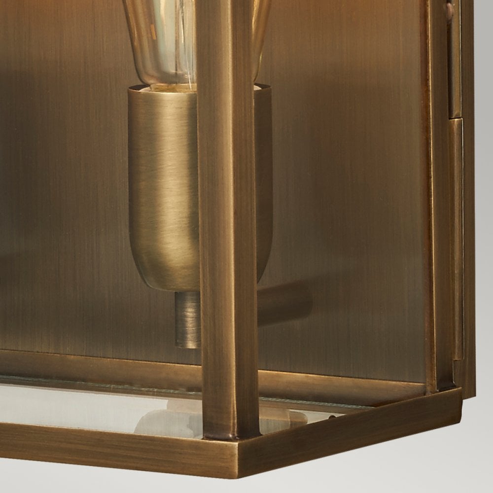 Old Bailey Outdoor Wall Lantern In Aged Brass Finish OLD BAILEY/L BR
