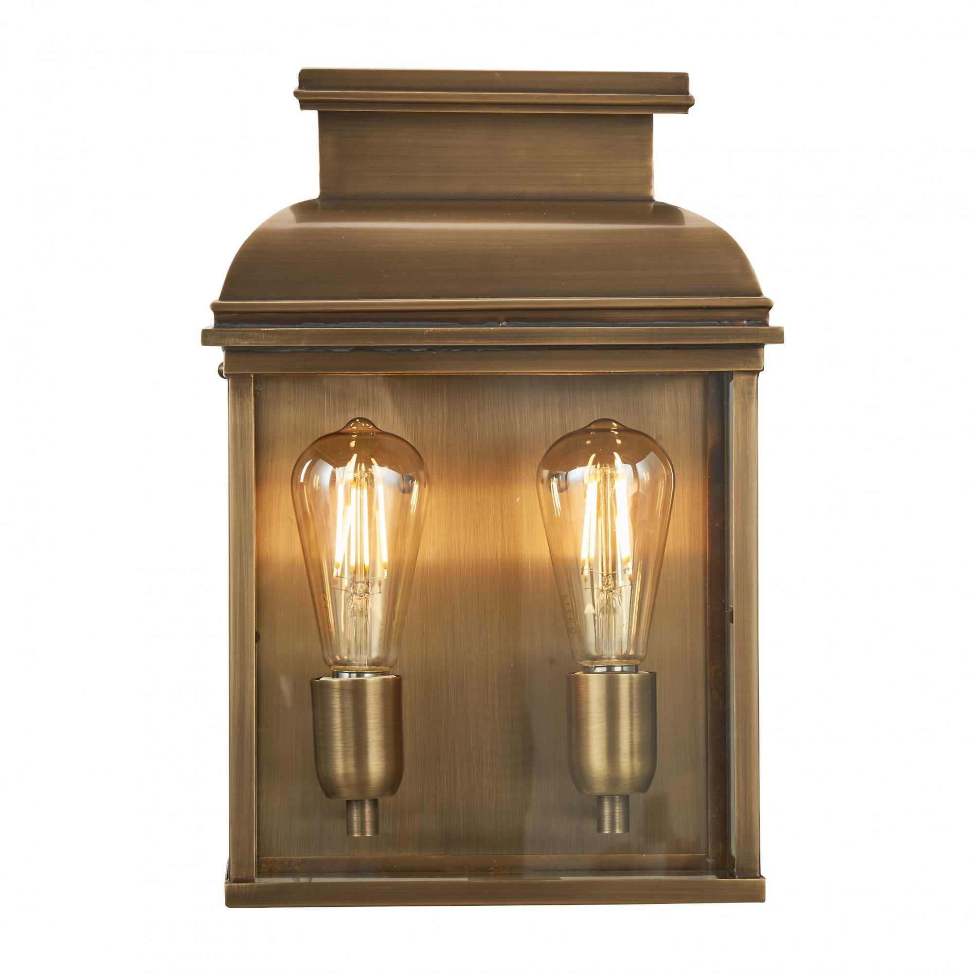 Old Bailey Outdoor Wall Lantern In Aged Brass Finish OLD BAILEY/L BR