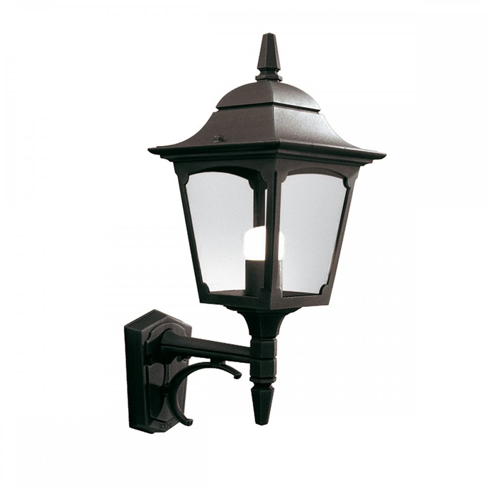 Chapel Classic Outdoor Wall Lantern In Black Finish IP44 CP1 BLACK