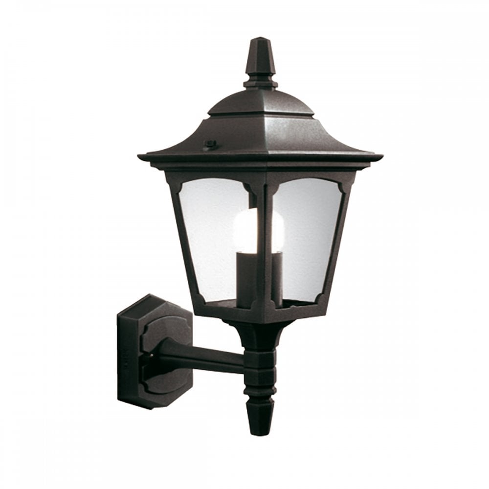 Chapel Outdoor Mini Wall Lantern In Black Finish IP44 CPM1 BLACK
