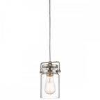 Brinley Mini Ceiling Pendant Light In Brushed Nickel Finish KL-BRINLEY-MP-NI