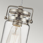 Brinley Mini Ceiling Pendant Light In Brushed Nickel Finish KL-BRINLEY-MP-NI