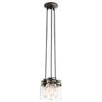 Brinley 3 Light Bronze Vintage Cluster Ceiling Pendant Light KL-BRINLEY3-OZ