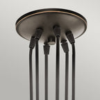 Brinley 6 Light Bronze Vintage Cluster Ceiling Pendant Light KL-BRINLEY6-OZ