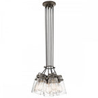 Brinley 6 Light Bronze Vintage Cluster Ceiling Pendant Light KL-BRINLEY6-OZ