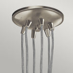 Brinley 6 Light Ceiling Pendant Fitting In Brushed Nickel Finish KL-BRINLEY6-NI