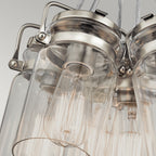 Brinley 6 Light Ceiling Pendant Fitting In Brushed Nickel Finish KL-BRINLEY6-NI